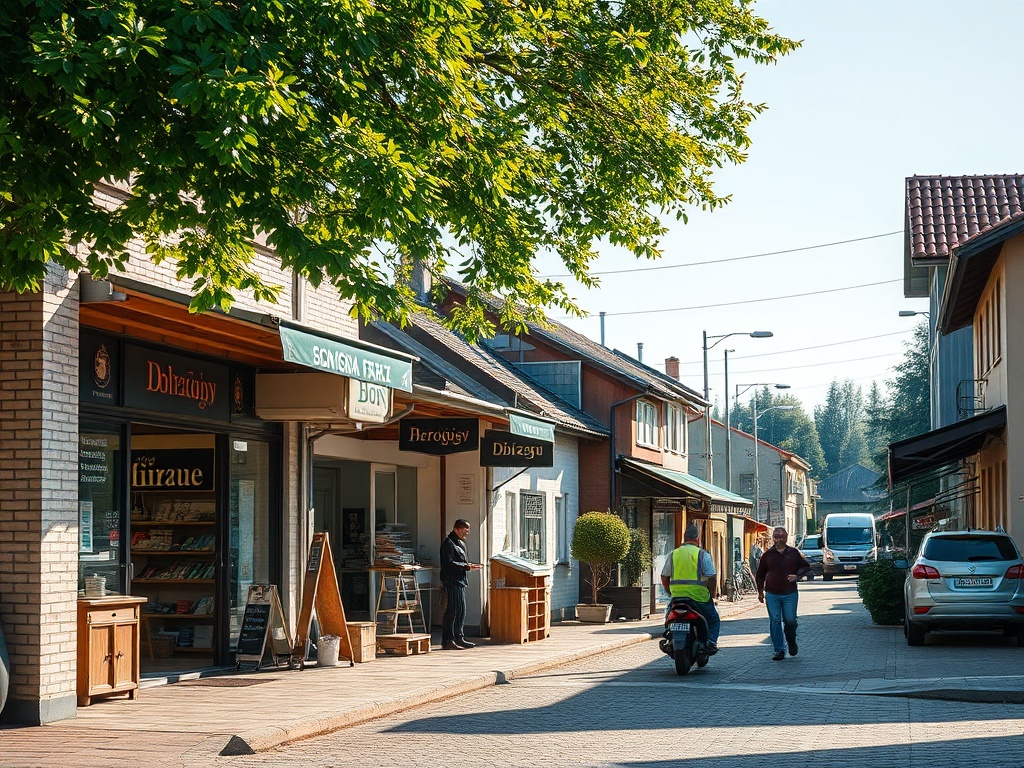 Przebudowana ulica Mickiewicza w Kudowie-Zdroju po zakończeniu inwestycji z nową nawierzchnią i chodnikami.